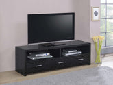 Alton 3-drawer Engineered Wood 62-inch TV Stand Black Oak